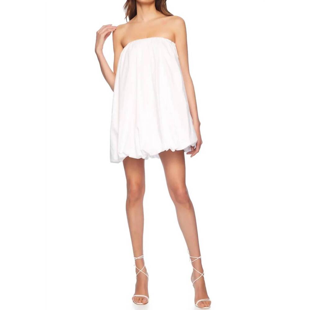 NEW SUSANA MONACO bubble dress in white